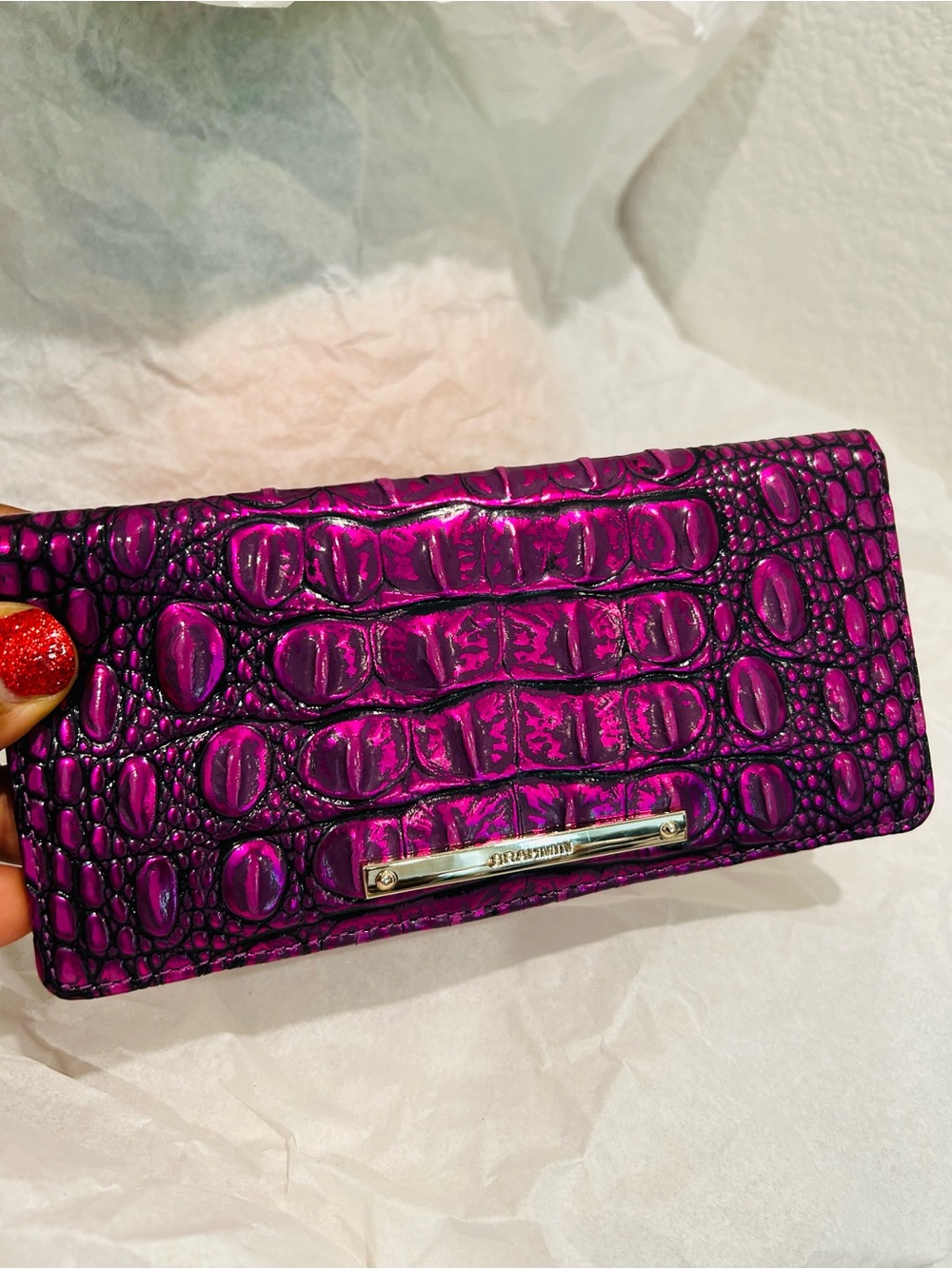 Brahmin Purple Potion Ady Wallet